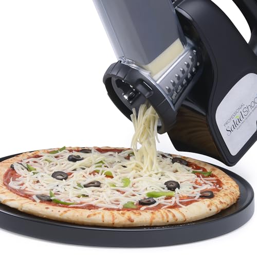 PRESTO 02970 PROFESSIONAL SALADSHOOTER ELECTRIC SLICER/SHREDDER, BLACK,1 COUNT