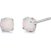 Limerencia Hypoallergenic G23 Titanium Earrings, F136 Implant Grade Pure Titanium, Suitable for Sensitive Ears with Birthstone Crystals CZ Simulated Diamonds