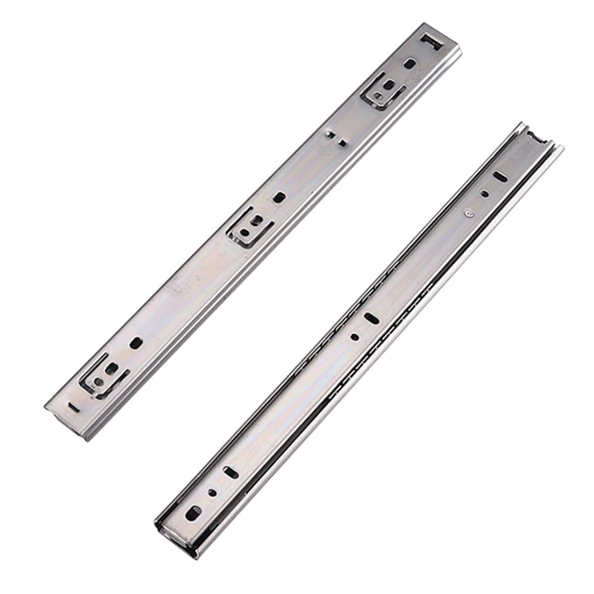 MOCNT 1 Pair (2 Piece) Heavy Duty 27mm Drawer Runners 16inch 400mm Drawer Rail Runners Ball Bearing Steel Drawer Slides Cabinet Sliding Extension Kitchen Desk Rail Runners
