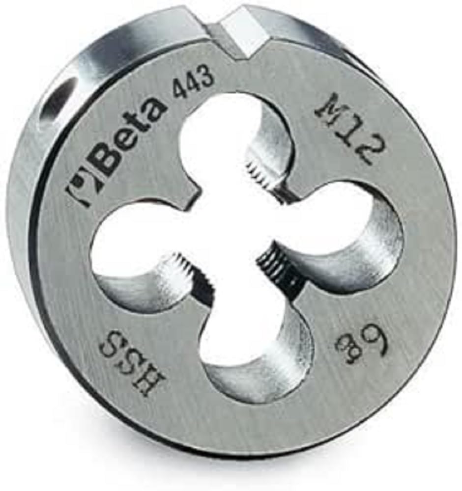 Beta 4430110 HSS Round Die, Fine Pitch, M8 x 0.75 x 25mm O/D