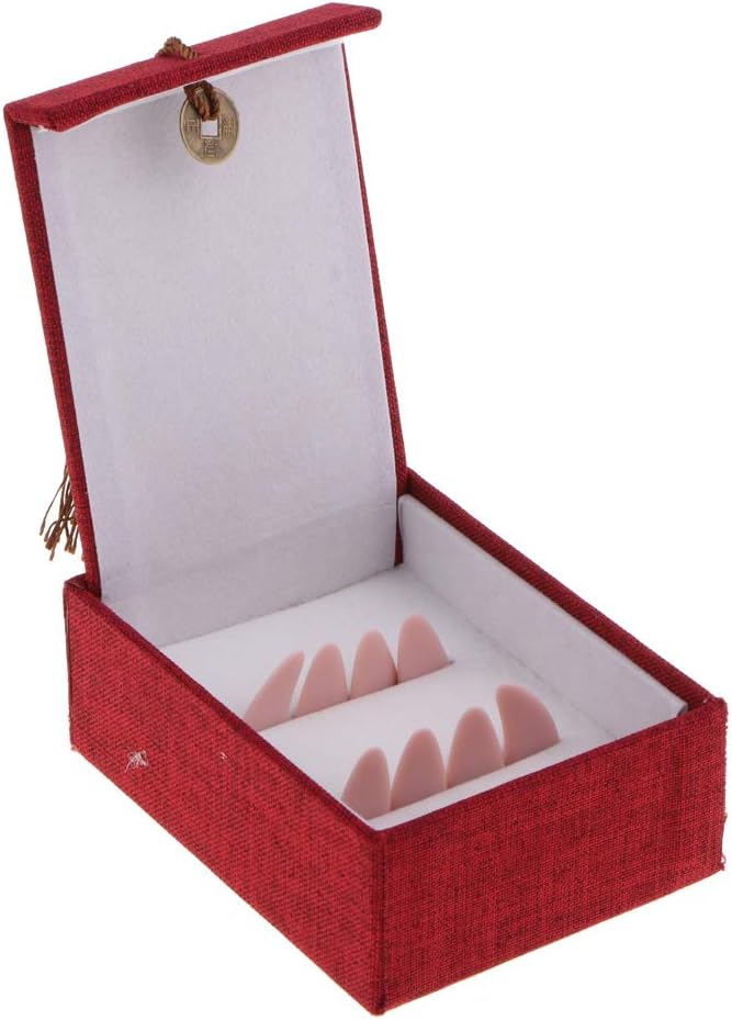 8 Pieces Professional Arc Guzheng Finger Picks Chinese