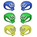 Bike Bicycle Lights Front and Rear, Silicone Led Bike Light Set for Night Riding,6 Pack,waterproof Headlight & Taillight for Cycling Safety (2 Green,2 Blue,2 Yellow)