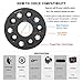 YITAMOTOR Wheel Spacers for Jeep JK 5x5, 1.5 inches Forged Hubcentric Wheel Adapters for 2007-2017 Jeep Wrangler JK JKU, 1999-2010 Grand Cherokee WJ WK, 2005-2010 Commander XK
