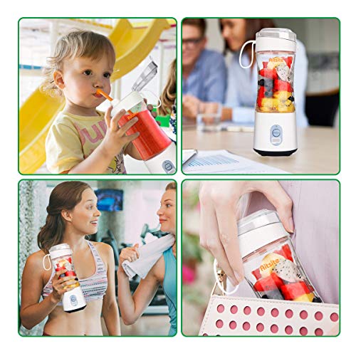 Aitsite Portable Blender, Personal Mixer Fruit Rechargeable USB with 2