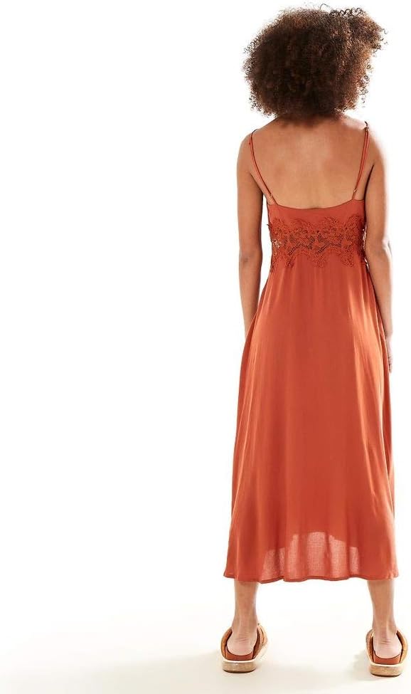 vestido midi renda farm