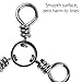 Dr.Fish 50 Pack 3 Way Swivel Fishing Tackle 30-220Lb Catfish Swivels Three Way Rigs Freshwater Saltwater Catfish Tackle (#1/0(110Lb)-50pk)