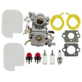 Dalom C1M-W26 Carburetor w Tune Up Kit Air Filter for Poulan P3314 P3416 P3816 P3818 P4018 Pro PP3416 PP3516 PP3816 PP4018 PPB3416 PPB4018 PPB4218 S1970 Gas Chainsaw 545070601