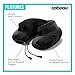 Cabeau Air Evolution Inflatable Travel Neck Pillow - The Best Travel Pillow Built for Maximum Comfort and Portability, Grey