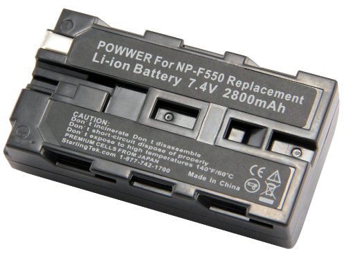 STK's Sony NP-F550 2800mAh Battery is a Long Lasting Battery for Sony HandyCams and LED On-Camera Video Lights Using NP-F550 batteries
