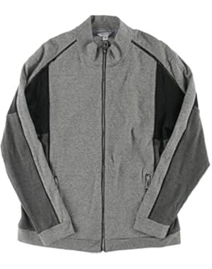 Calvin Klein Men's Premium Color Block Full Zip Sweatshirt