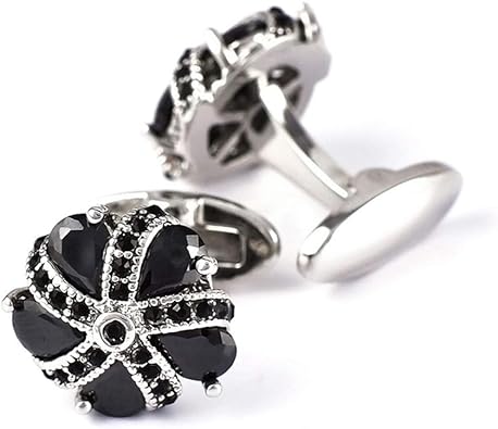 Boutons De Manchette 1 Paire De Cercle Cloutes Chemise Pour Homme