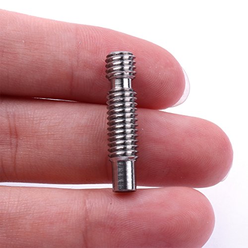 ATOPLEE 6pcs 3D Printer Extruder Hot End Nozzle Throat with Teflon Tube for E3D V5 3D Printer (1.75mm) - Thumbnail 3