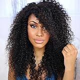 SuperNova Brazilian Long Curly Virgin Hair Bundles with 13x4 Full Lace frontal Unprocessed Curly Hair Extensions (20 22 24+18inch)