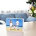 NIUBEE 5 Pack Acrylic Picture Frames 4x6 Inches, Bulk Clear Double Sided Desktop Frameless Photo Frame with Retail Gift Box Package