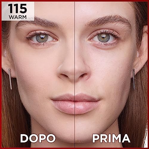 L'Oréal Paris Fondotinta Infaillible 32H Matte Cover, Make-Up dal Finish Matte Copertura Totale sulla Pelle, 115 Beige Doré, 30 ml