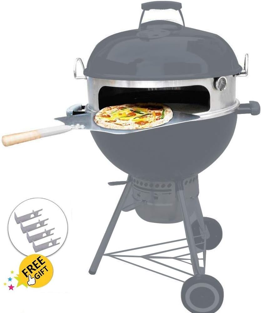 Onlyfire BRK6023 Pizza Oven Conversion Kit for 57 CM/ 22.5” Kettle Grills and Smoker, stainless