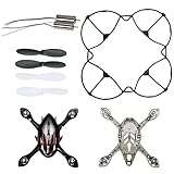 Holy Stone F180W RC Drone Quadcopter Spare Parts Crash Pack (1 Spare Blades Sets+ 1 Propeller Guard+ 2 Replacement Motors+ 1 Body Shell Set)