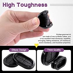 Swpeet 42Pcs 2 Types 10 Sizes Double Sided Round