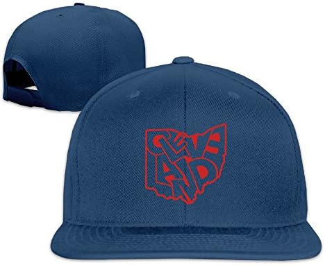 Cleveland Ohio Map Design Unisex Strapback Hat Flat Caps Hip Hop