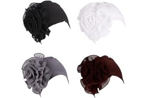 YYAOJHAO Pre Tied Bandanas Headscarf for Women - Solid Wave Chemotherapy Caps Headwrap Chemo Turban Headwear Hats