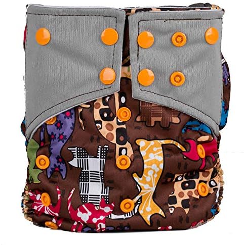 One Size Fit All Pocket Baby Cloth Diaper Nappy Cover Double Gussets (Color NO9)