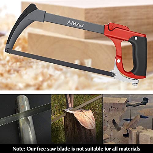 AIRAJ 12 In Hacksaw Frame Set,Adjust Tension Hacksaws with 7