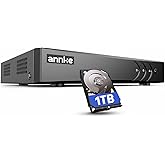 ANNKE 3K Lite 8CH Hybrid 5-in-1 Security Digital Video Recorder, 1TB HDD | H.265+ Surveillance Home 8 Channel DVR, Supports 8CH Analog and 2CH 6MP IP Cameras, Remote Access, AI Human/Vehicle Detection