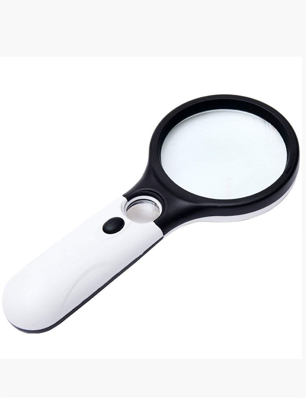 LLJPFD7J Magnifying Glass, Small and Easy to Carry LED 10 Times highDefinition