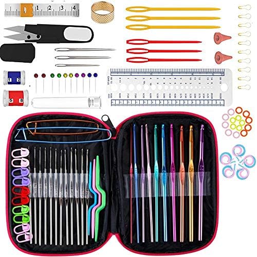 Crochet Hooks Set Knitting Crochet Kit Tool Accessories 100pcs