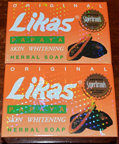 Likas Original Papaya Whitening Soap, (Pack of 2)