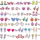 33 Pairs Hypoallergenic Stud Earrings Set for Girls