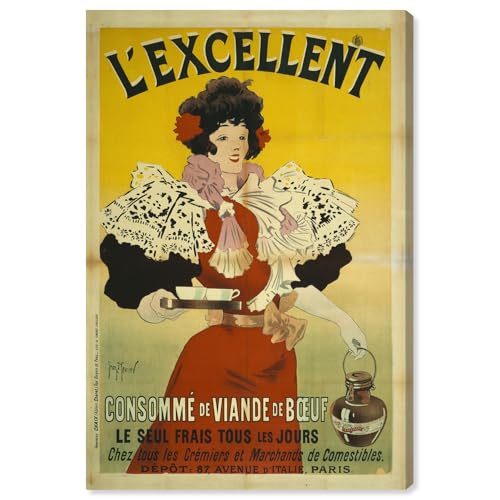 Art Remedy Lexcellent consomme Poster Canvas Nouveau Art Prints, Gallery Wrappe…