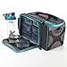 Fit & Fresh JAXX FitPak XL Insulated Meal Prep Bag with Adjustable Shoulder Strap, Includes Set of 8 Containers, 2 Large Ice Packs and 28-ounce JAXX Shaker Bottle, Teal