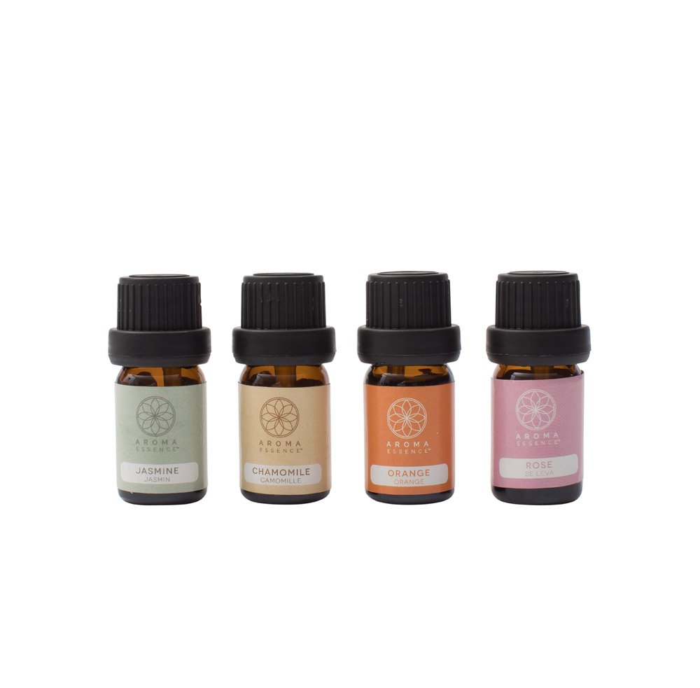 Amazon Com Aroma Essence Essential Oil Set Aromatheraphy Diffusers Jasmine Orange Chamomile Rose Beauty