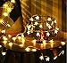 Rymbo String Lights, 34ft Indoor/Outdoor Star Shape Lights LED Warm White Twinkle Lights & USB Powered &Transparent String Cable & Remote Adapter