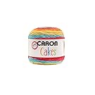 Caron Cakes Self Striping Yarn 383 yd 200 g (Rainbow Sprinkles)