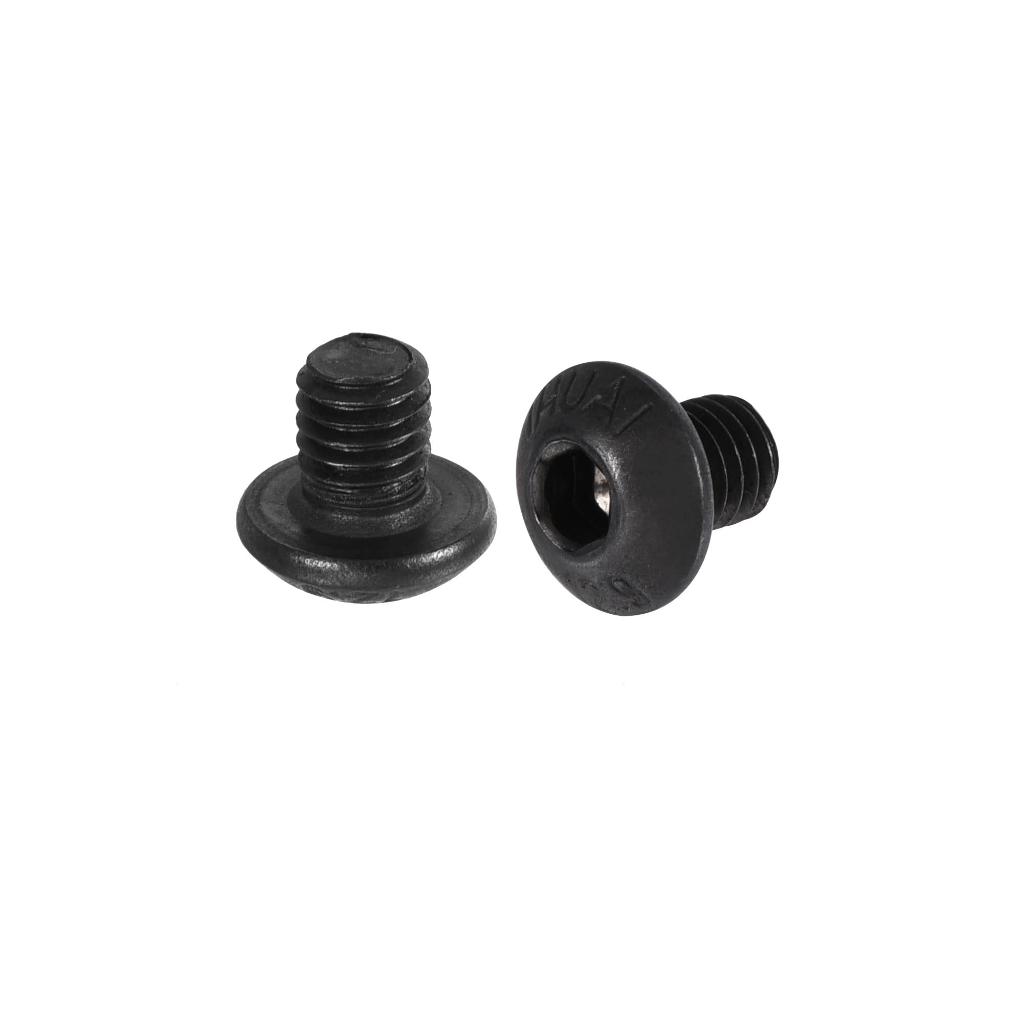 sourcing map M5x6mm Hex Socket Button Head Cap Bolts Screws Carbon Steel 200pcs
