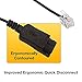 Headset Smart Cord Made for Jabra, GN - QD - Quick Disconnect - Compatible with Mitel, Cisco, Yealink, Shortel, Poly, Allworx, NEC, Aastra, Nortel, Avaya Vantage Series Telephones