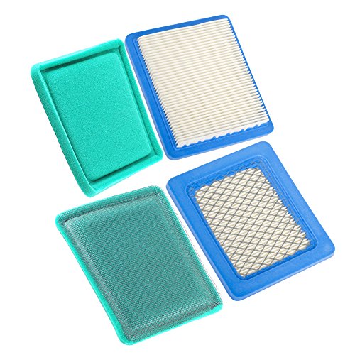 HIFROM Flat Air Filter Cartridge Replace for Briggs & Stratton 491588 491588S 4915885 399959 Honda Gc135 Gcv135 Gc160 Gcv160 Gc190 Gcv190 Gx100 Engine with Pre Filter 271933 491435 493537