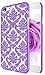 iPhone 6 Case, Style4U iPhone 6 [Purple] Flower Damask Design Slim Fit Case Cover for Apple iPhone 6 4.7 Inch with 1 Stylus and 1 HD Clear Screen Protector [Purple]