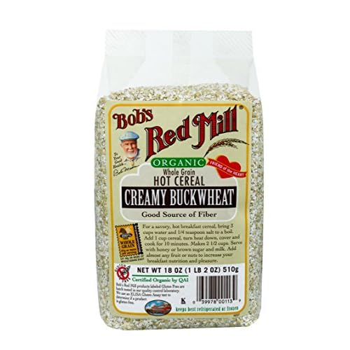 Bob's Red Mill Organic Whole Grain Creamy Buckwheat Hot Cereal, 18-Ounce Bags (Pack of 4) image