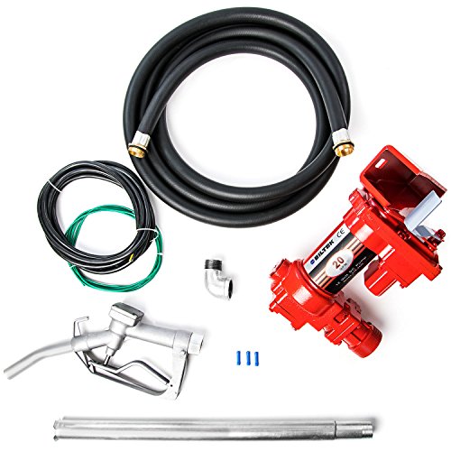 12V DC High-Flow 20 GPM Fuel Transfer Pump for Gasoline, Diesel Fuel, Kerosene, Mineral Spirits, Heptane, Hexane, E15, Biodiesel, and Similar Fuels or Oils