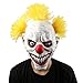 XIAO MO GU Latex Halloween Party Cosplay Face Mask Clown Costumes Mask (Yellow Hair) (Yellow)
