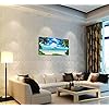 S72750 Canvas Wall Art Ocean Waves Coconut Trees on Sands Beach Seascape Scenery Painting Nature Picture for Bedroom…