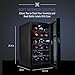 Ivation 18 Bottle Dual Zone Thermoelectric Red & White Wine Cooler/Chiller Counter Top Wine Cellar with Digital Temperature Display, Freestanding Refrigerator Smoked Glass Door Quiet Operation Fridge