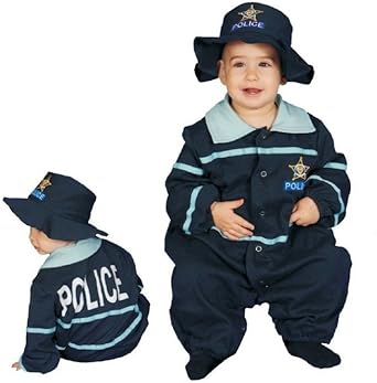 infant police officer costume