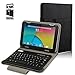 Tabsuit 10.1'' Keyboard Case - Ultra Slim SmartShell Stand Cover with Magnetically Detachable Wireless Bluetooth Keyboard for Dragon Touch 10.1 inch Tablet and more 10.1'' / 9.7'' Tablet