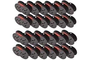 Twin Spool Calculator Ribbon GR24 for NuKote BR80c Dataproducts R3027 Porelon 11216 El 1197 P III Compatible with Black Red(2