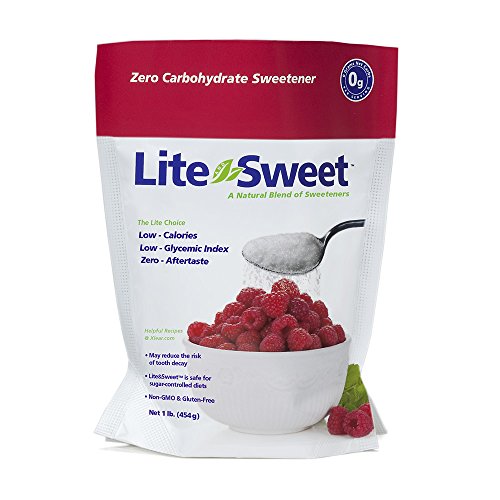 Lite and Sweet Natural Erythritol and Xylitol Sweetener Blend, 1 Pound