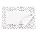 Juvale 200 Pack Rectangular Paper Doilies - 11.7 x 7.3 in White Rectangle - Paper Lace Doilies for Cakes & Desserts - Table Decor & Crafts